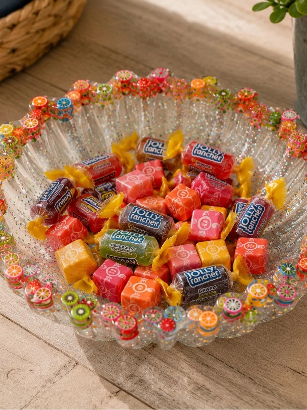 Colorful Fruity Resin Serving Bowl - Set of 4